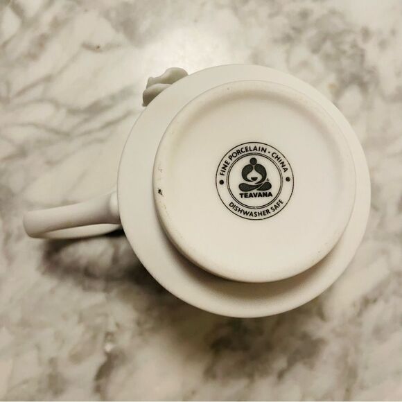 Teavana Orchid White Bisque Porcelain Tea Set - Picture 16 of 16